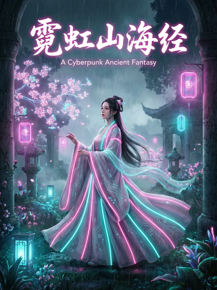 御龙在天配置要求 古风奇缘短剧 - 霓虹山海经海报