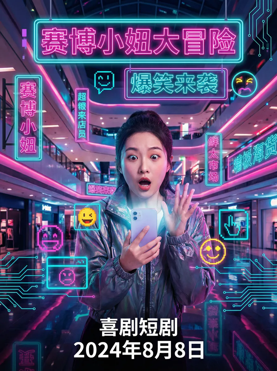 御龙在天配置要求 搞笑喜剧短剧 - 赛博小妞大冒险海报